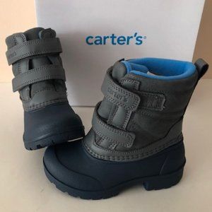 CARTERS Deltha Lug Sole Boot. Waterproof snow boot for boy or girl.  Size: 7, 9